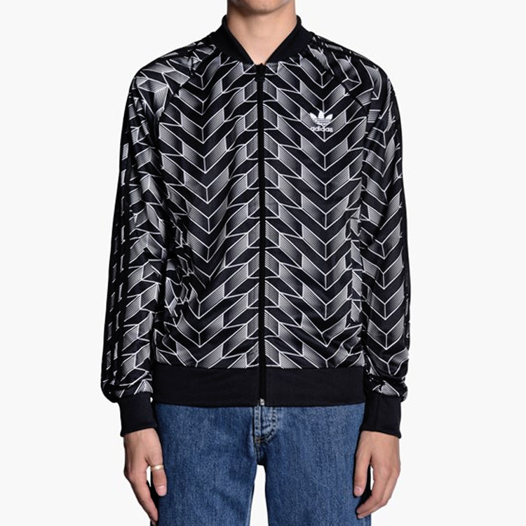 adidas originals Soccer Superstar Track Top Black & White BS4979