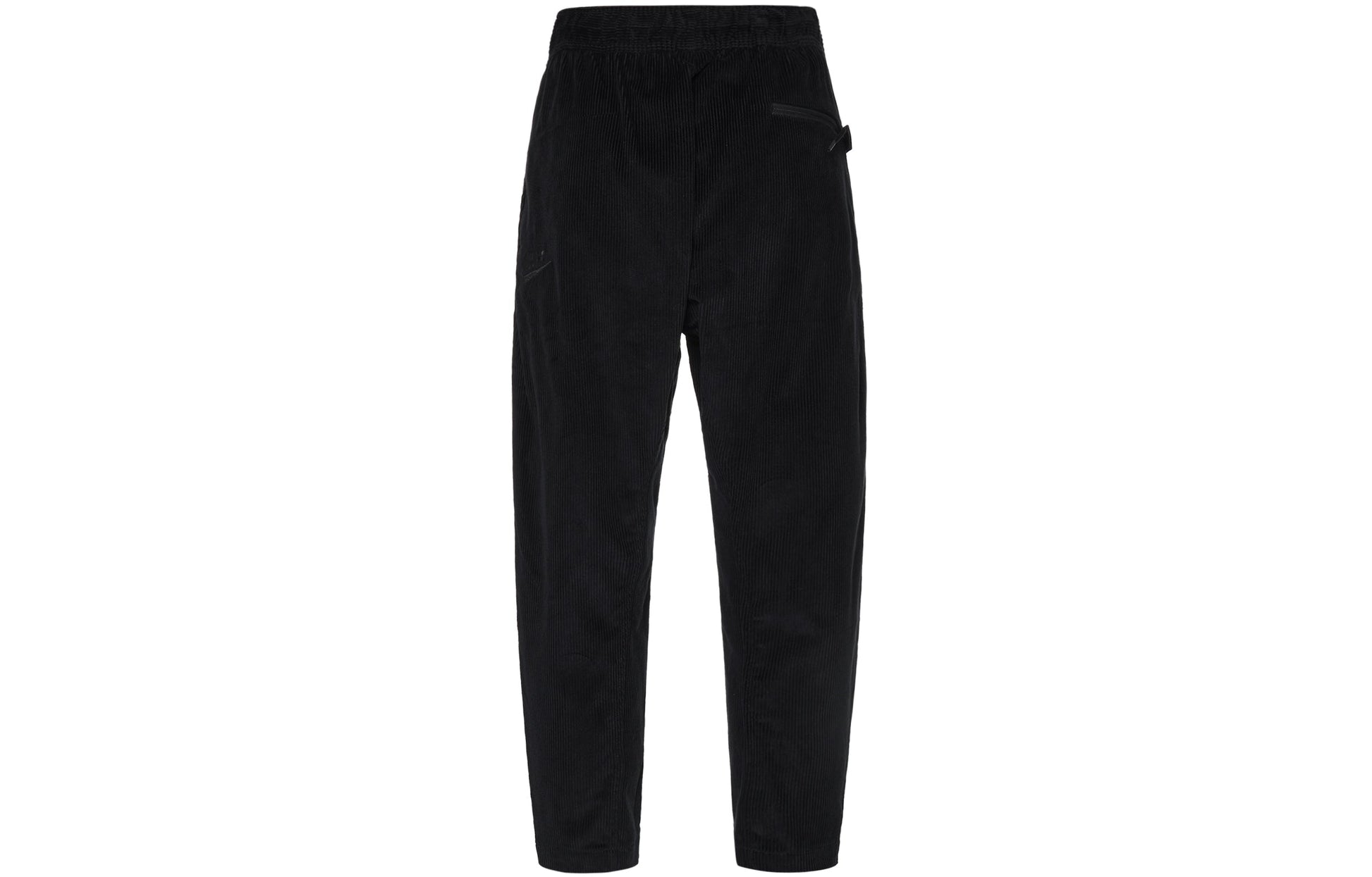 Men's Nike Solid Color Corduroy Cone Cropped Casual Pants/Trousers Black DO2324-010