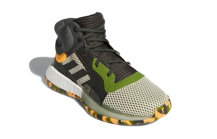 (GS)adidas Marquee Boost J Shoes 'Green White Orange' F97279