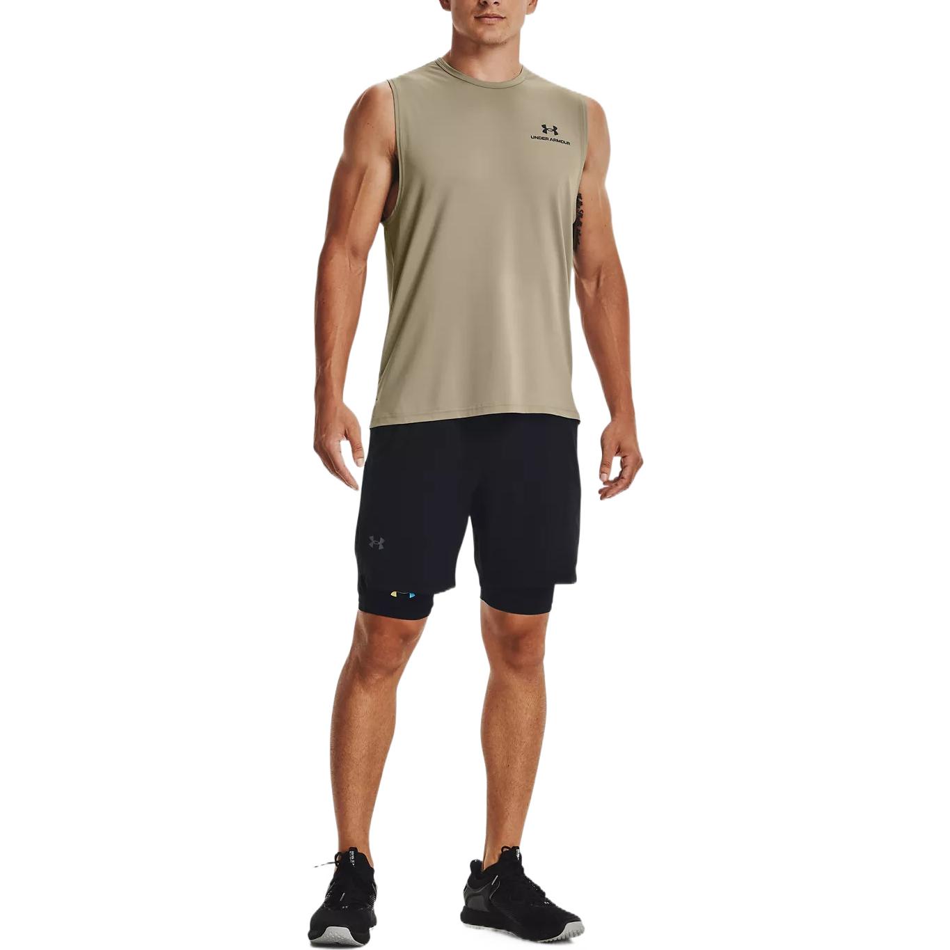 Under Armour Rush Energy Logo Tank 'Khaki' 1366139-037