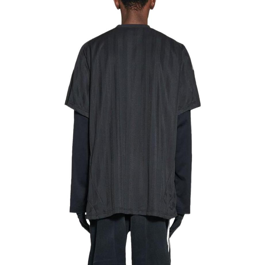Balenciaga x adidas Oversized Soccer T-Shirt 'Black' 723663TNV131000