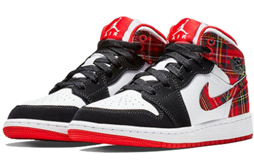 (GS) Air Jordan 1 Retro Mid 'Bad Santa' 554725-607