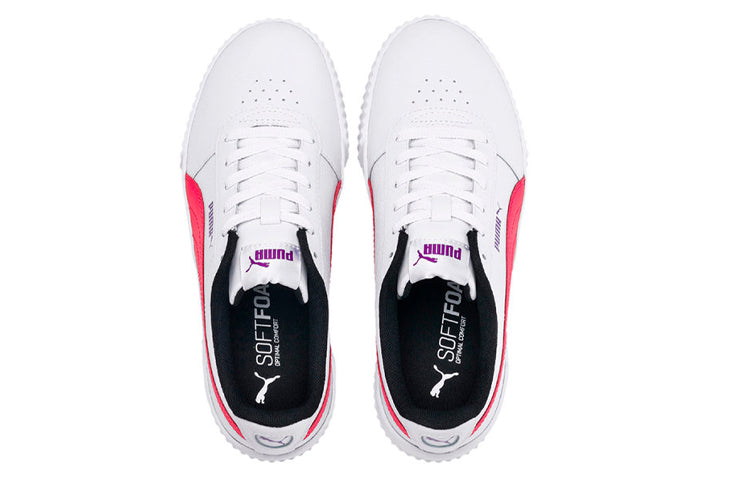 (WMNS) PUMA Carina Leather 'White Red' 370325-04