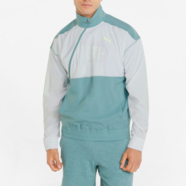 PUMA 1/2 Zip Training Jacket 'Blue' 521540-50