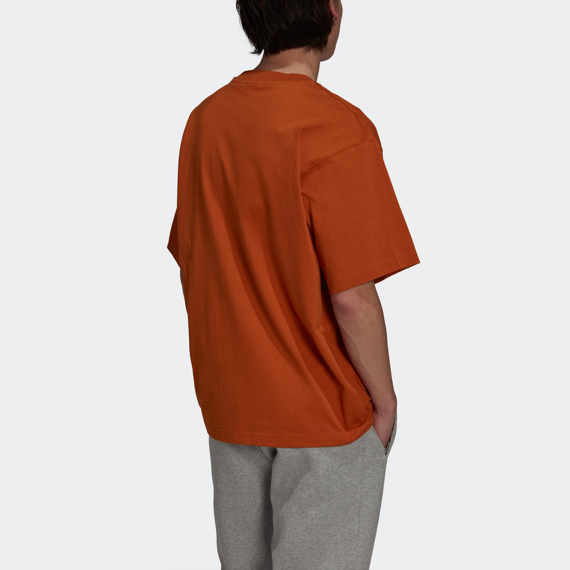 adidas originals C Tee Solid Color Loose Sports Short Sleeve Light Brown H11367