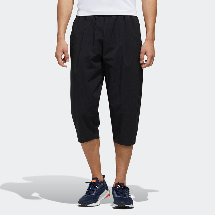 Men's adidas TEC SE 7/8P Sports Cropped Pants/Trousers Black FM5451