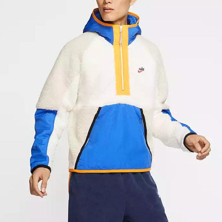 Nike Unisex Long Sleeves Shearling Logo s White BV3767-133