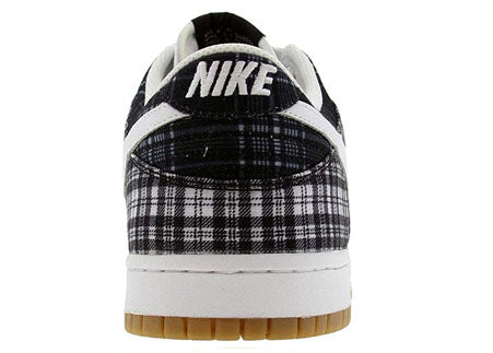 (WMNS) Nike Dunk Low Plaid 'White Black' 308608-101