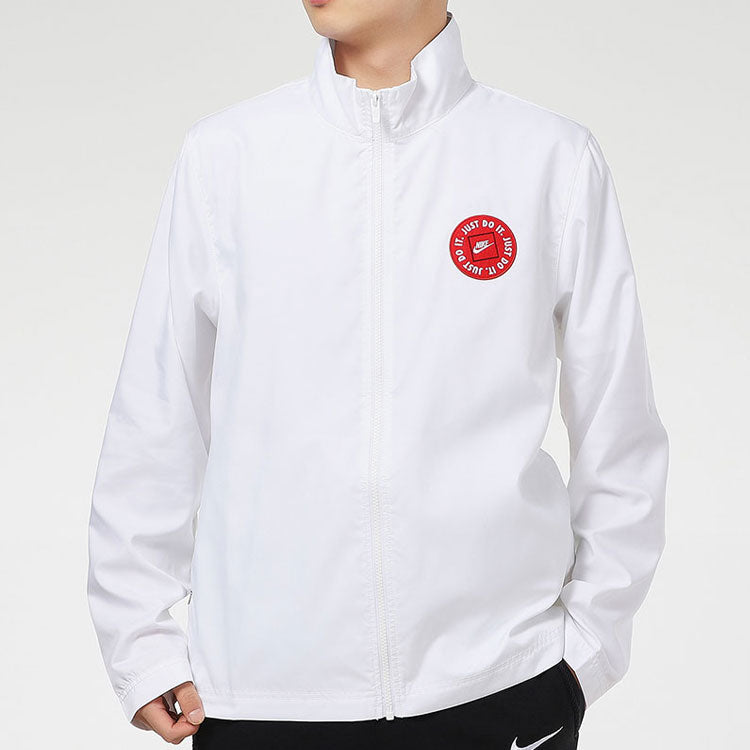 Men's Nike Logo Printing Sports Jacket White DA0580-100