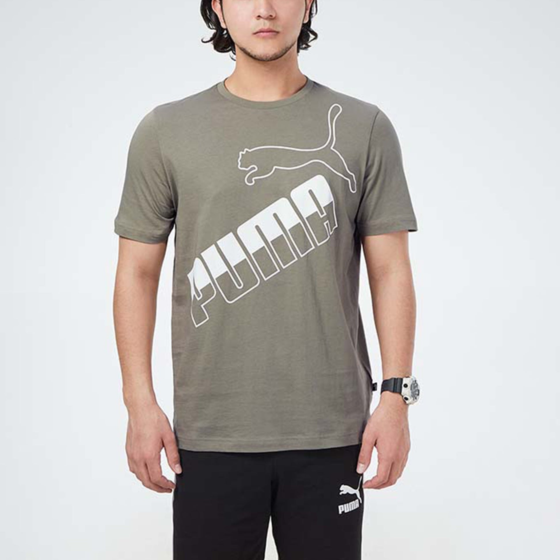 PUMA Tigerlily Big Logo T-Shirt 'Brown' 845572-73