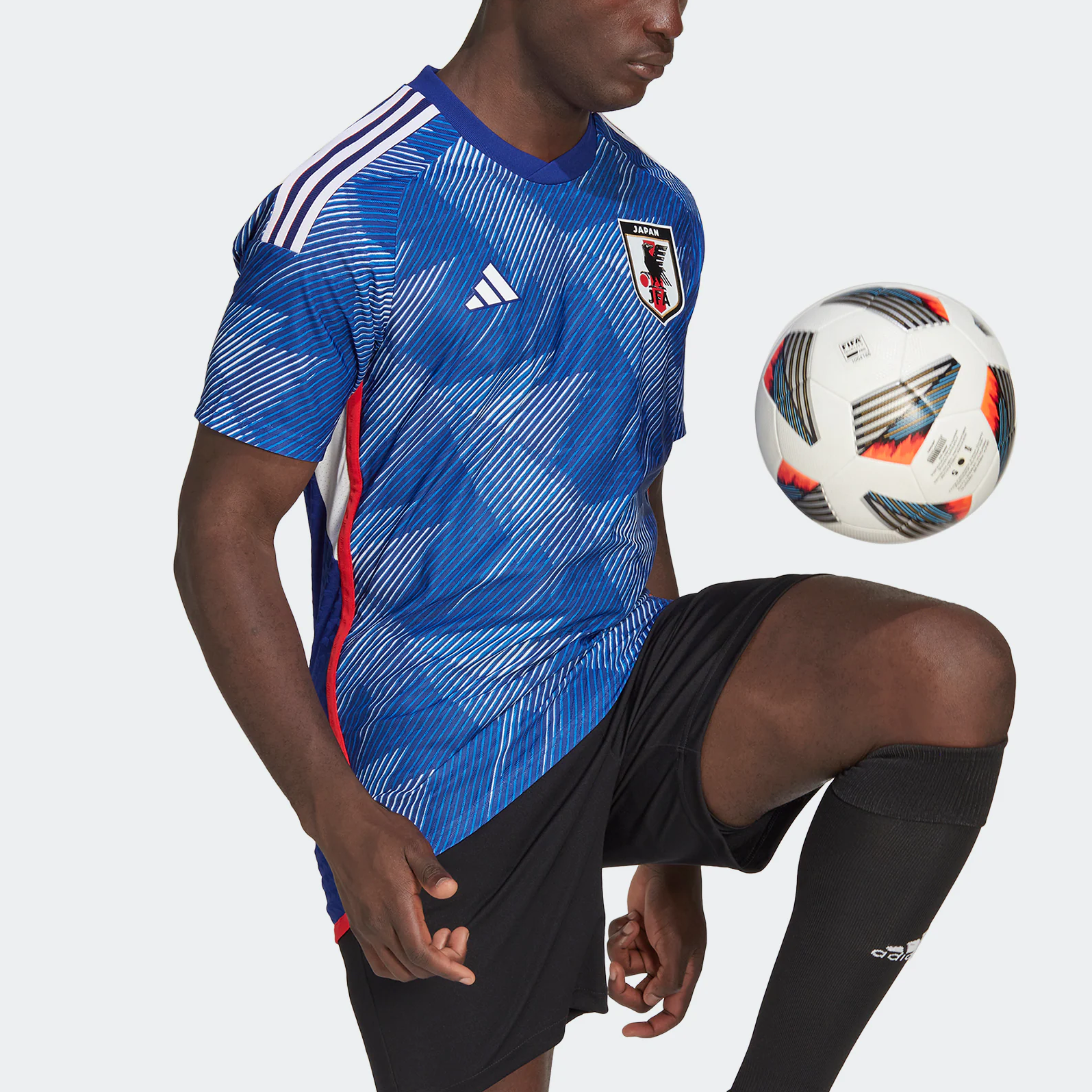 adidas Japan 22/23 World Cup Home Authenic Jersey 'Blue' HF1851
