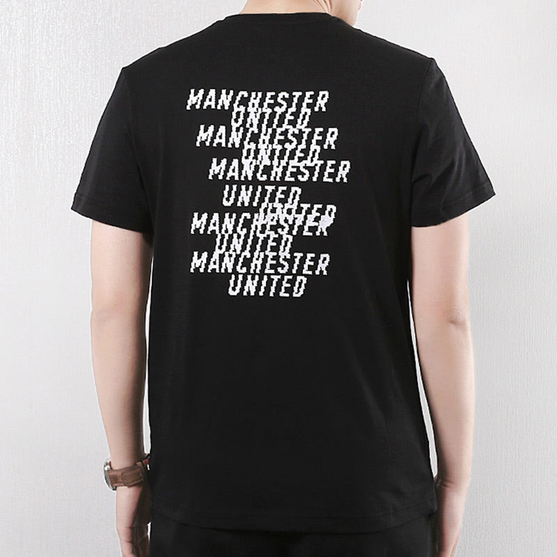 Men's adidas Alphabet Printing Sports Training Round Neck Short Sleeve Black T-Shirt DP2321