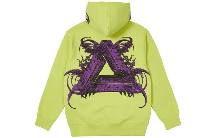 PALACE Tri-me Hood Green Purple Triangle Printing Unisex P20CS159