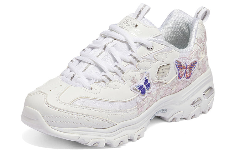 (WMNS) Skechers DLites 'White Butterfly' 149908-WHT