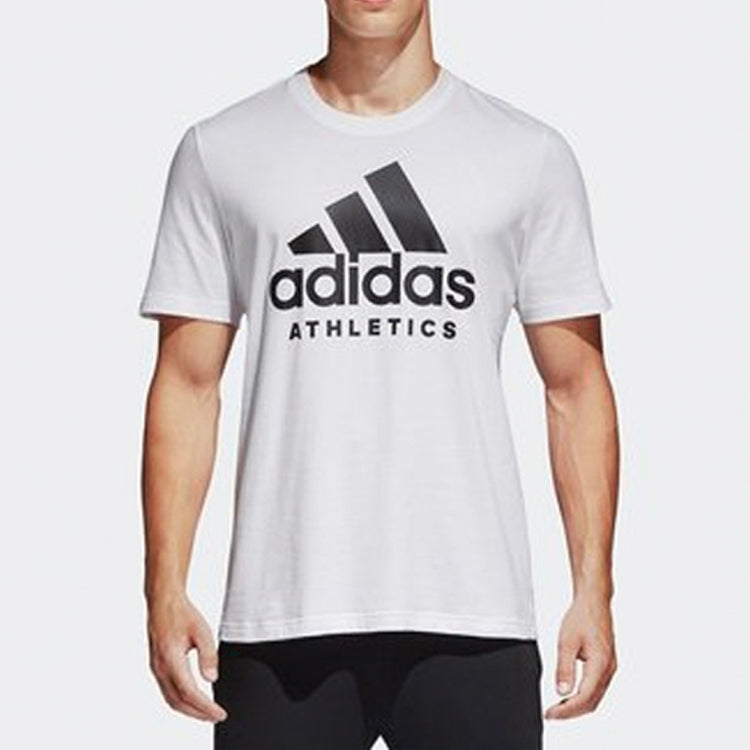 adidas Training Round Neck Pullover Short Sleeve 'White' BK3715