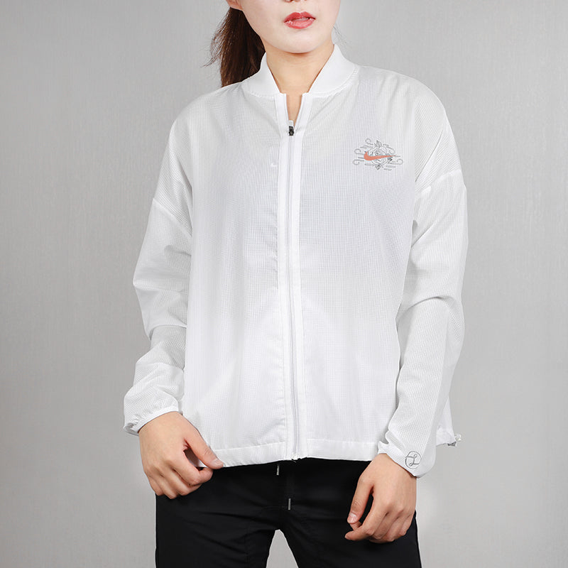 (WMNS) Nike Casual Outdoor Sports windbreaker White CI9338-100
