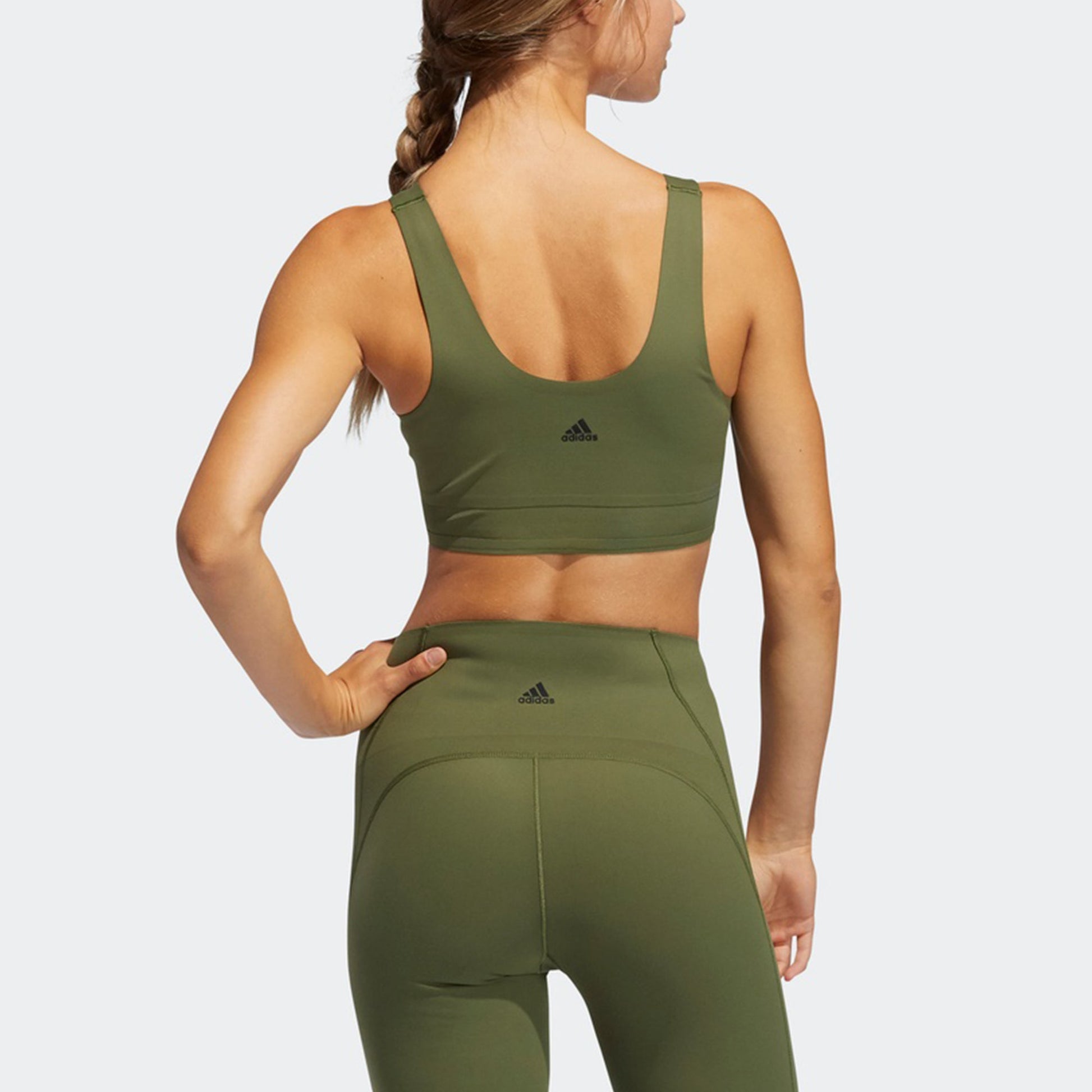 (WMNS) adidas Cozy Yoga Bra Asia Sizing 'Green' GM2751