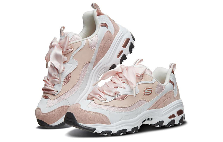 (WMNS) Skechers D'Lites 1.0 'White Goldpink' 88888353-WTRG