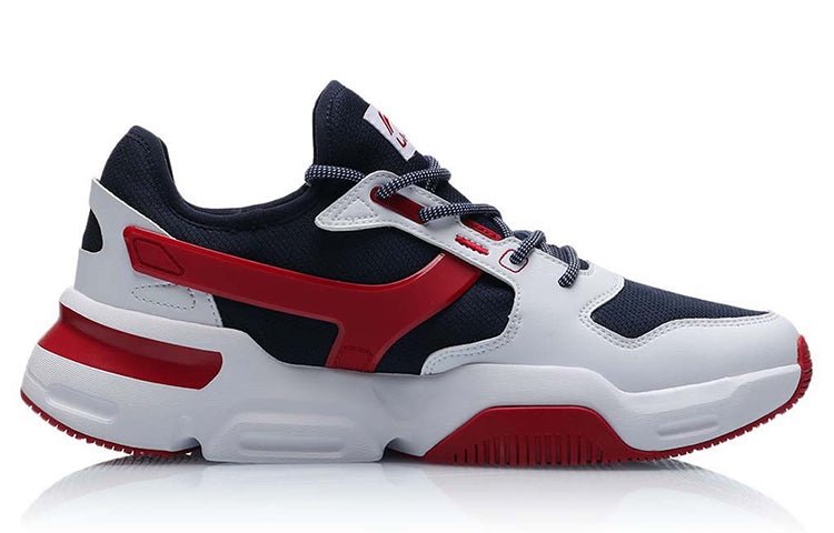 Li-Ning Mark Classic Leisure Mid 'White Black Red' AGCP183-1