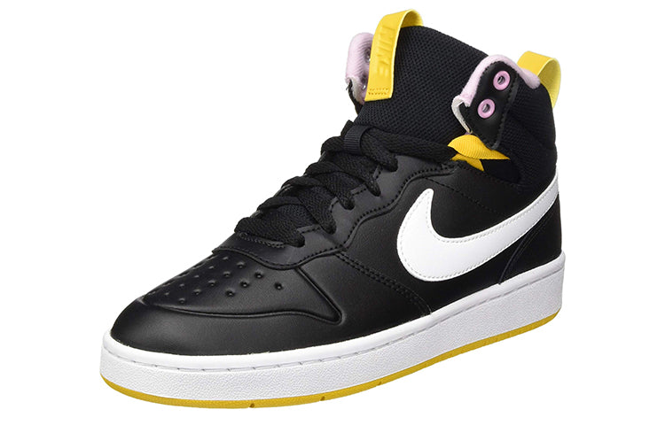 (GS) Nike Court Borough Mid 2 'Black Yellow' BQ5440-003