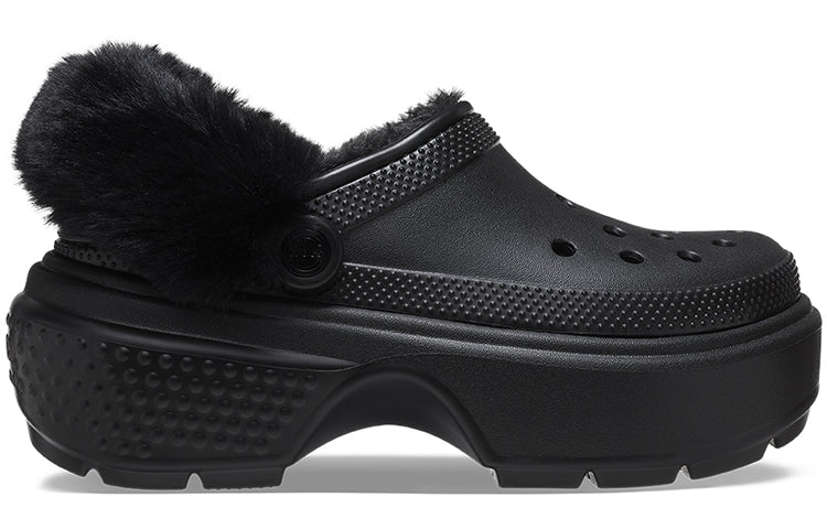 Crocs Stomp Lined Clogs 'Black' 208546-001