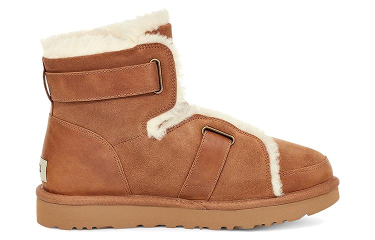 (WMNS) UGG Dune Mini Buckle Boot Fleece Lined Brown 1119431-CHE