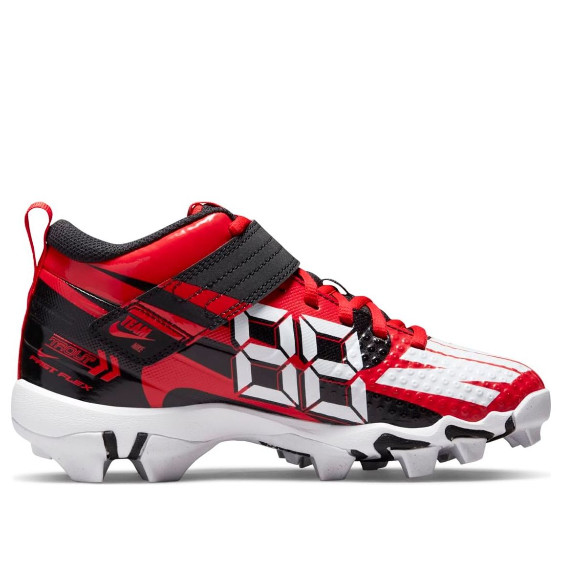 (GS) Nike Force Trout 7 'Black Challenge Red' CQ7642-001