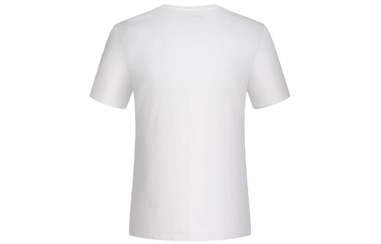 Men's Timberland Embroidered Logo V neck Short Sleeve White A2B6N100