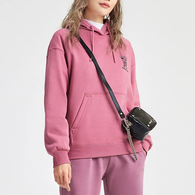 (WMNS) Li-Ning Skating Graphic Hoodie 'Pink' AWDR682-2