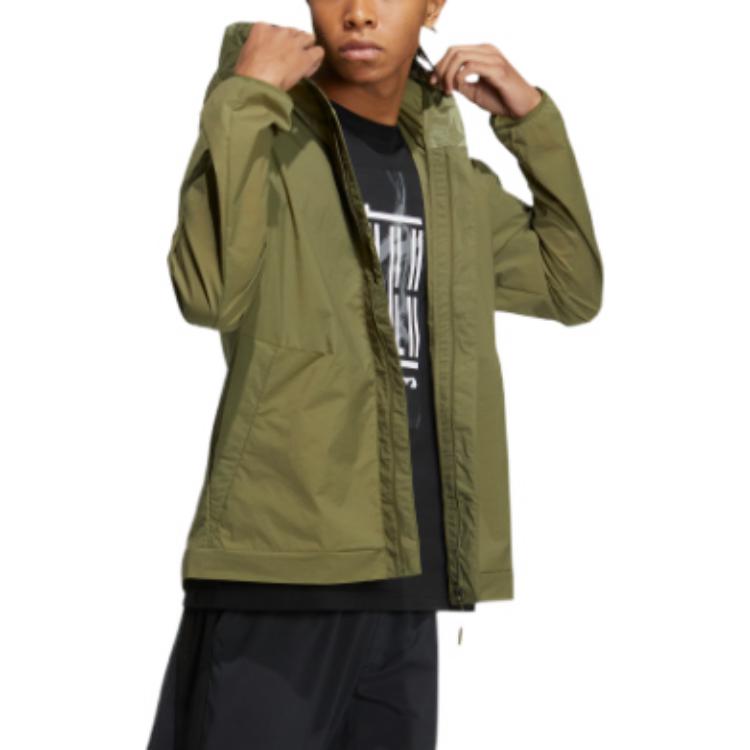 adidas WJ WB Sports Hooded Jacket Olive Green HE5146