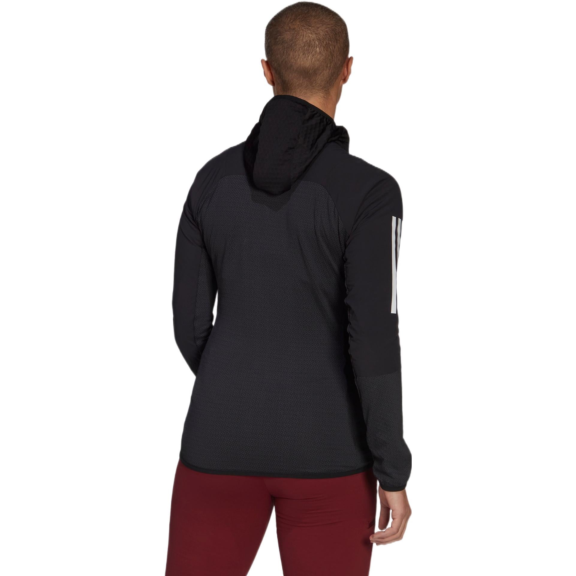 (WMNS) adidas Techrock Flooce Wind Hooded Jacket Asia Sizing 'Black White' HF0727