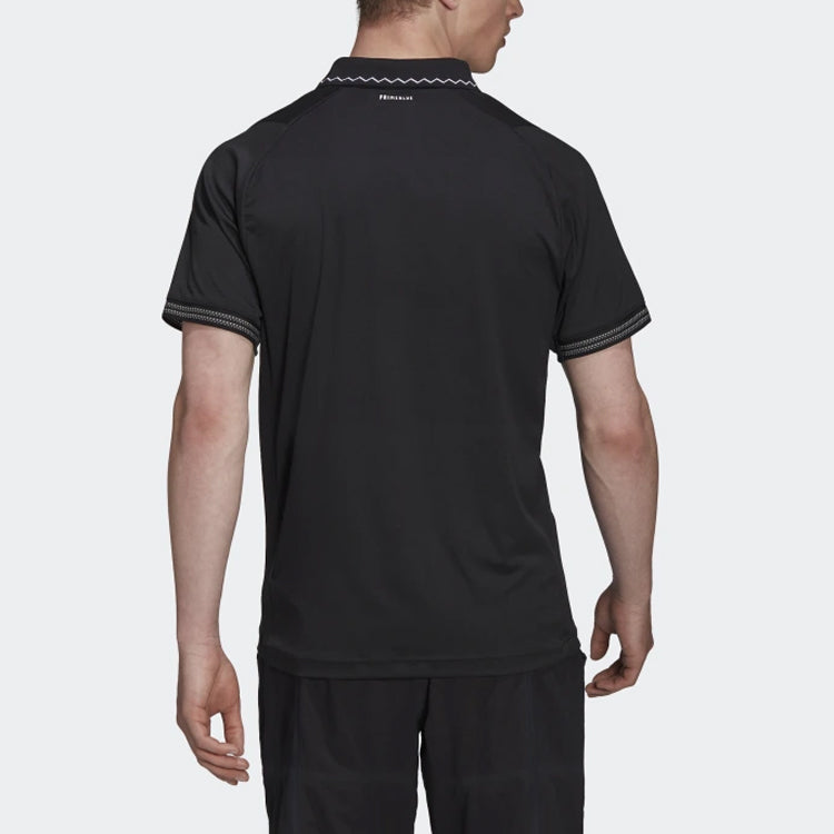 adidas Tennis Freelift Primeblue Polo Shirt 'Black' H50264