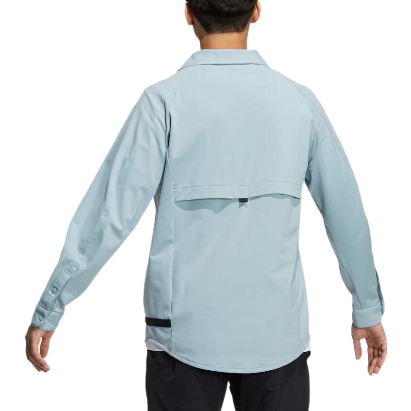 Men's adidas Solid Color Breathable Long Sleeves Magic Grey Shirt H64638