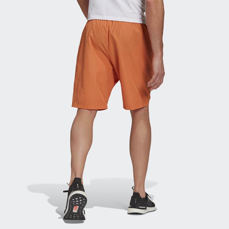 adidas Short O-shape M Logo Sports Loose Shorts Khaki Brown H54031