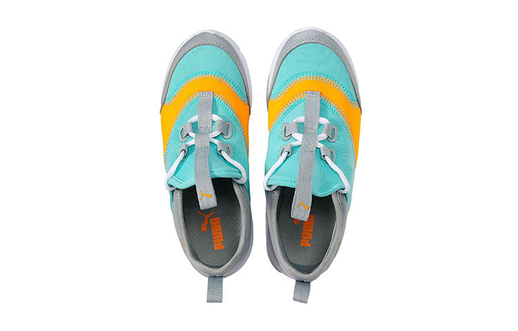 (PS) PUMA Fun Racer Sports Sneakers Grey/Green 194338-02