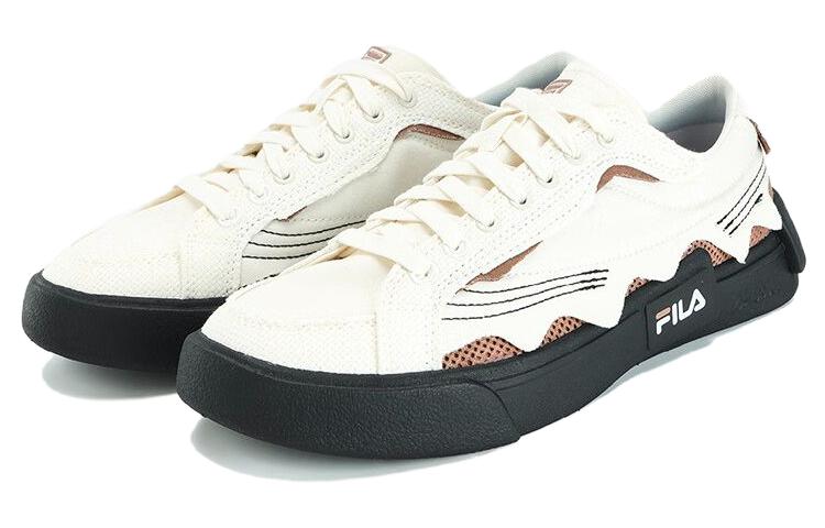 (WMNS) FILA FUSION Pop Skate Shoes 'White Black' T12W332103FWB