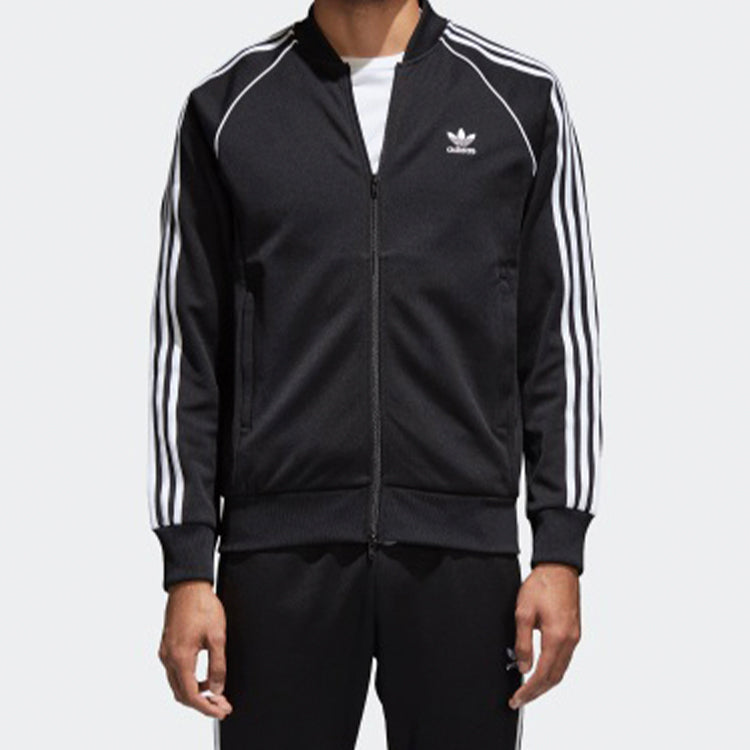 adidas originals Track Sports Stand Collar Jacket Black CW1256