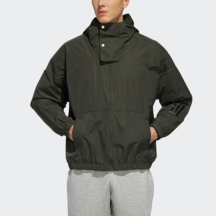 adidas M S2S WV CL JKT hooded track Jacket Brown ED1930