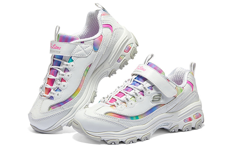 (GS) Skechers DLITES Low 'White Multi' 303905L-WMLT