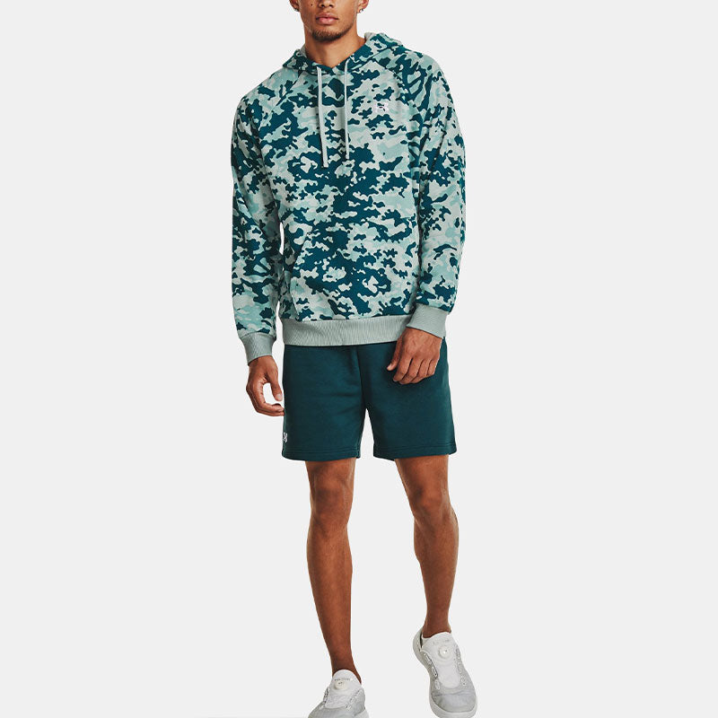 Under Armour Rival Fleece Wordmark Shorts 'Teal' 1379869-716