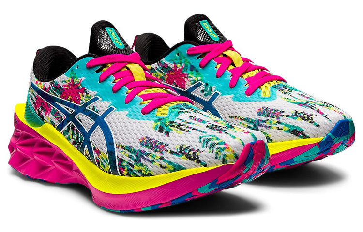 (WMNS) ASICS Novablast 2 'White Blue Pink' 1012B285-100