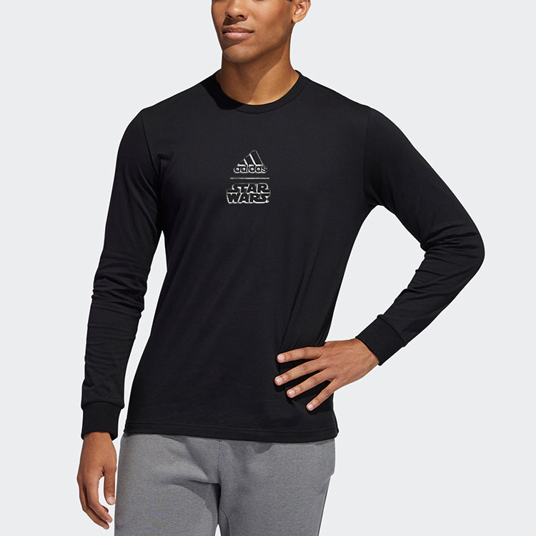 adidas Star War Basketball Casual Sports Long Sleeves Black FN3241