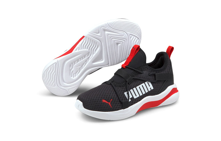 (PS) PUMA SoftRide Rift Pop 'Black High Risk Red' 194774-01