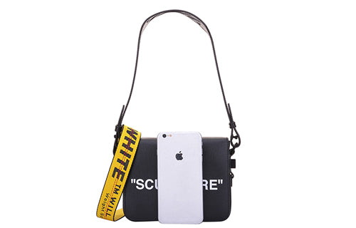(WMNS) OFF WHITE Cowhide Black Messenger Bag 0WNA011R184230521001