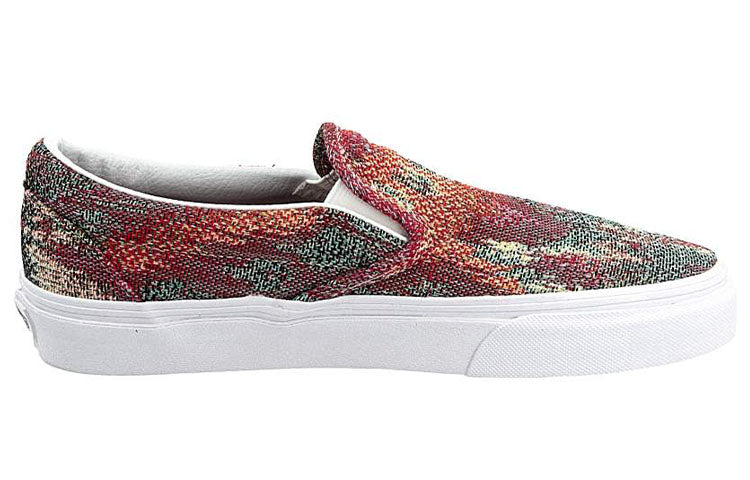Vans Classic Slip-on Shoes Red/Green VN0004MPJR4