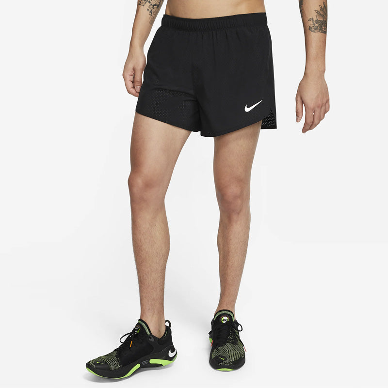 Nike M Nk Df Fast 4in Short Breathable Athleisure Casual Sports Running Shorts Black CJ7847-010