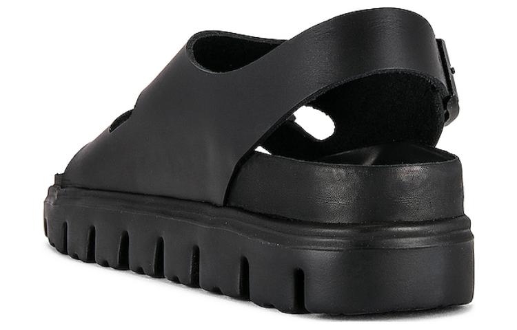 (WMNS) Birkenstock Milano Chunky Leather 'Black' 1024608