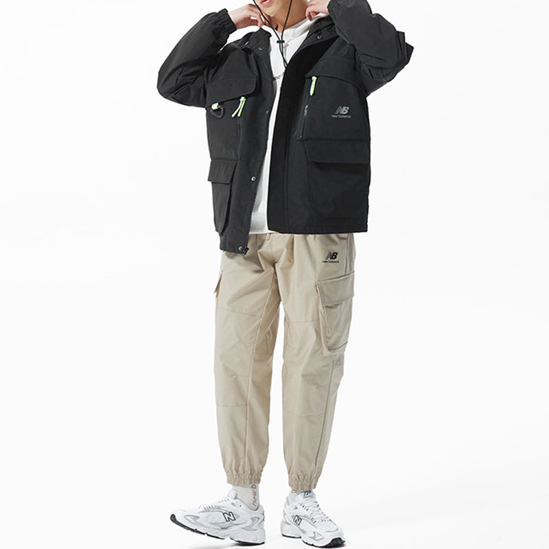 New Balance Fleece Lined Stay Warm Woven Sports Jacket Black AMJ21357-BK