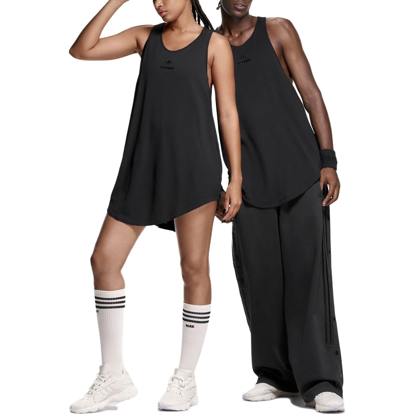 adidas IVY PARK Racerback Tank Top 'Black' IK9627