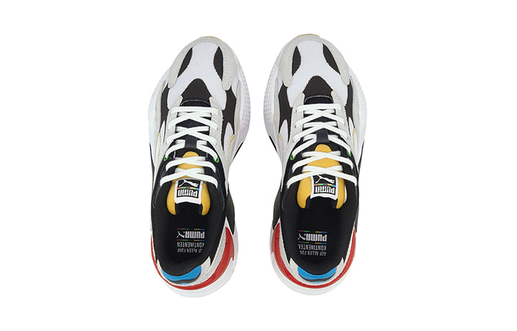 PUMA Rs-x Big Boys Black White Red Low Tops Sports Shoe 'Black White Gray' 374498-01